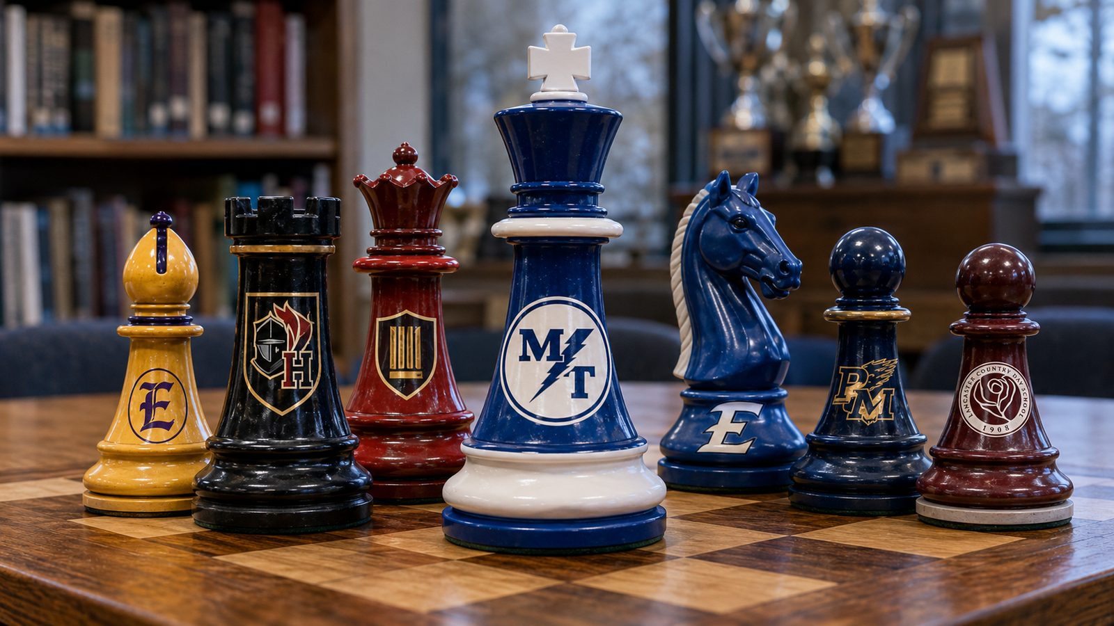 LSCL school chess pieces